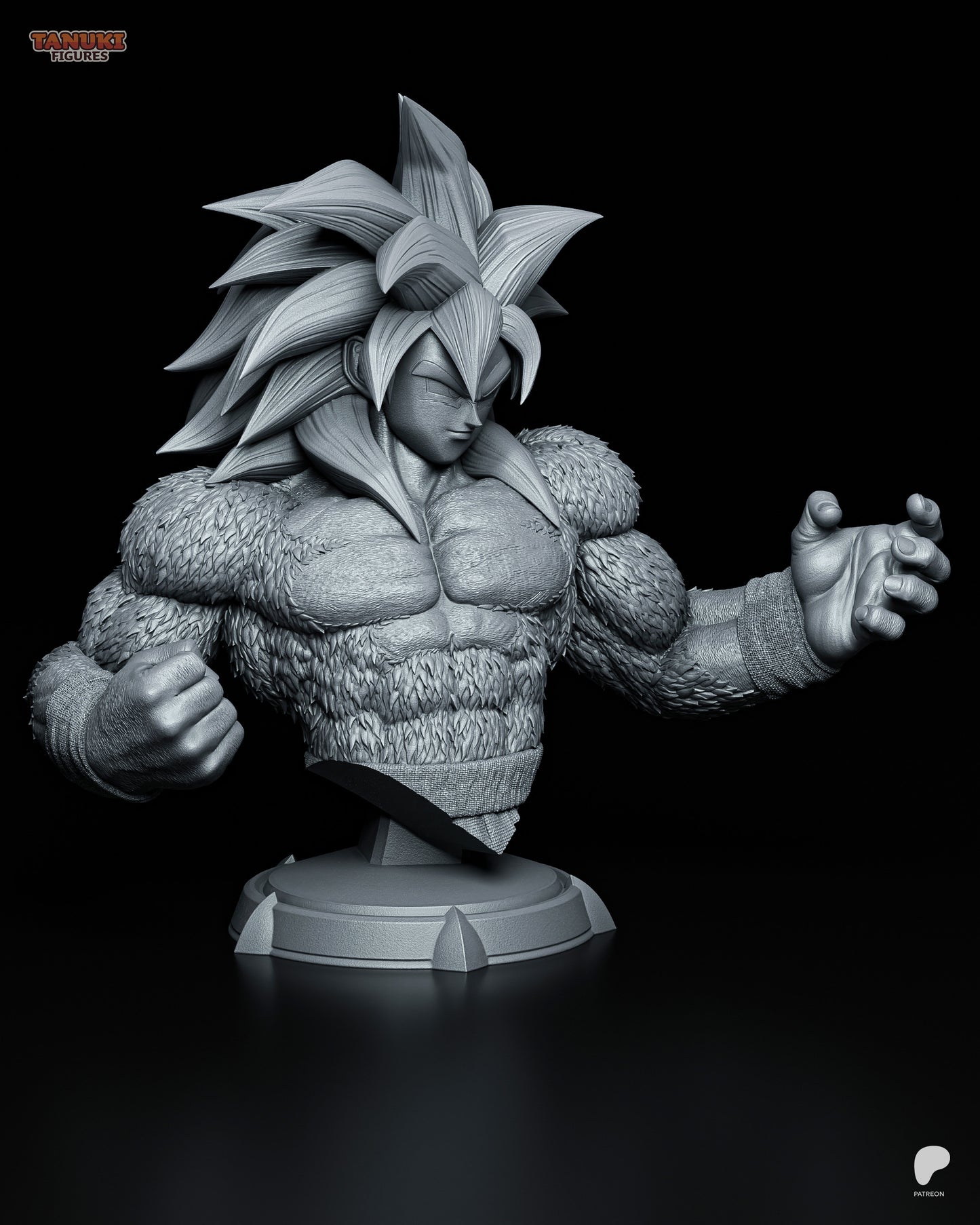 Goku SSJ4 Buste non peint