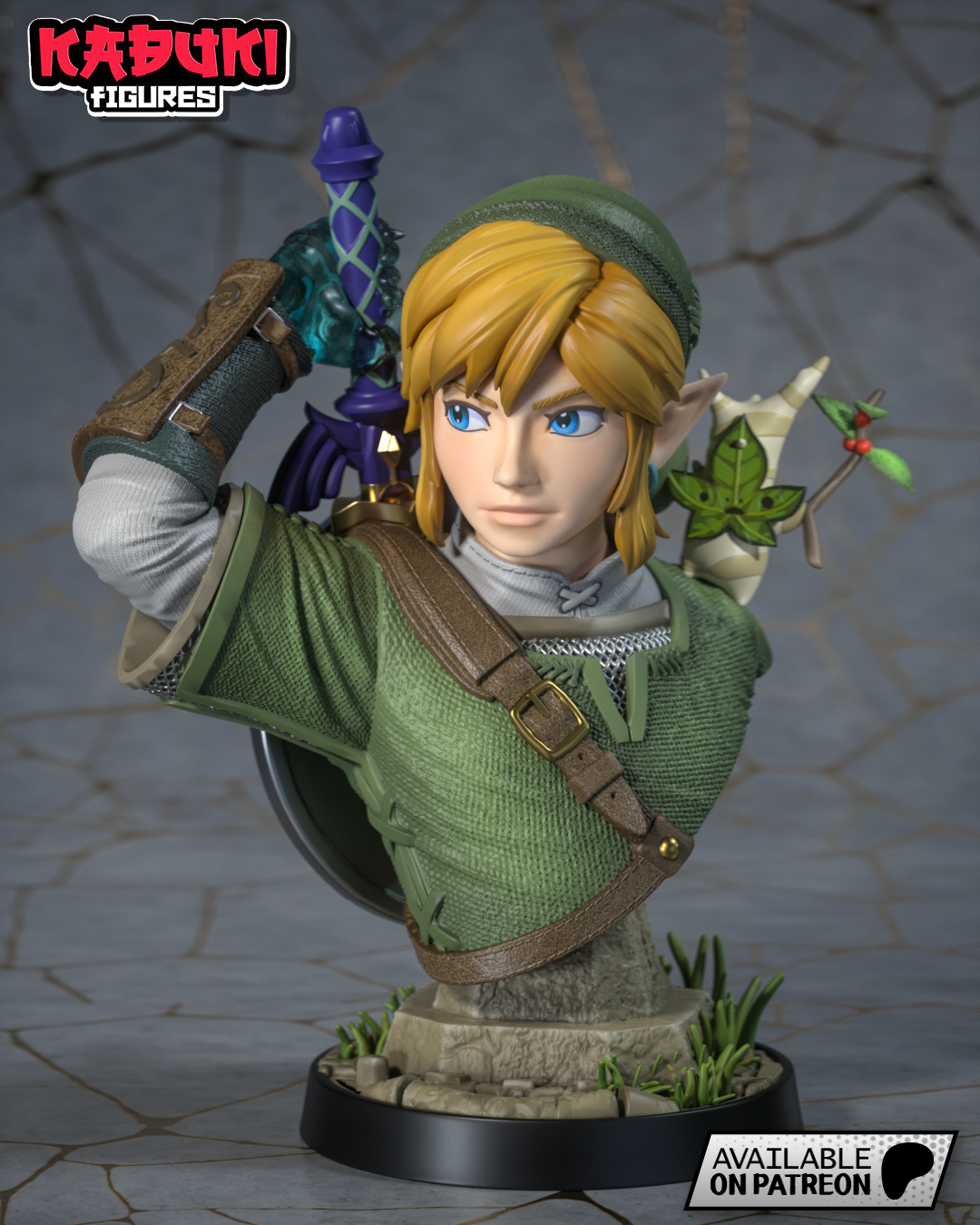Link buste non peint