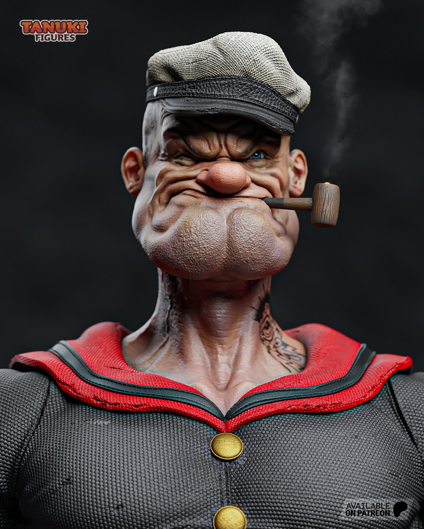 Popeye BUST non peint