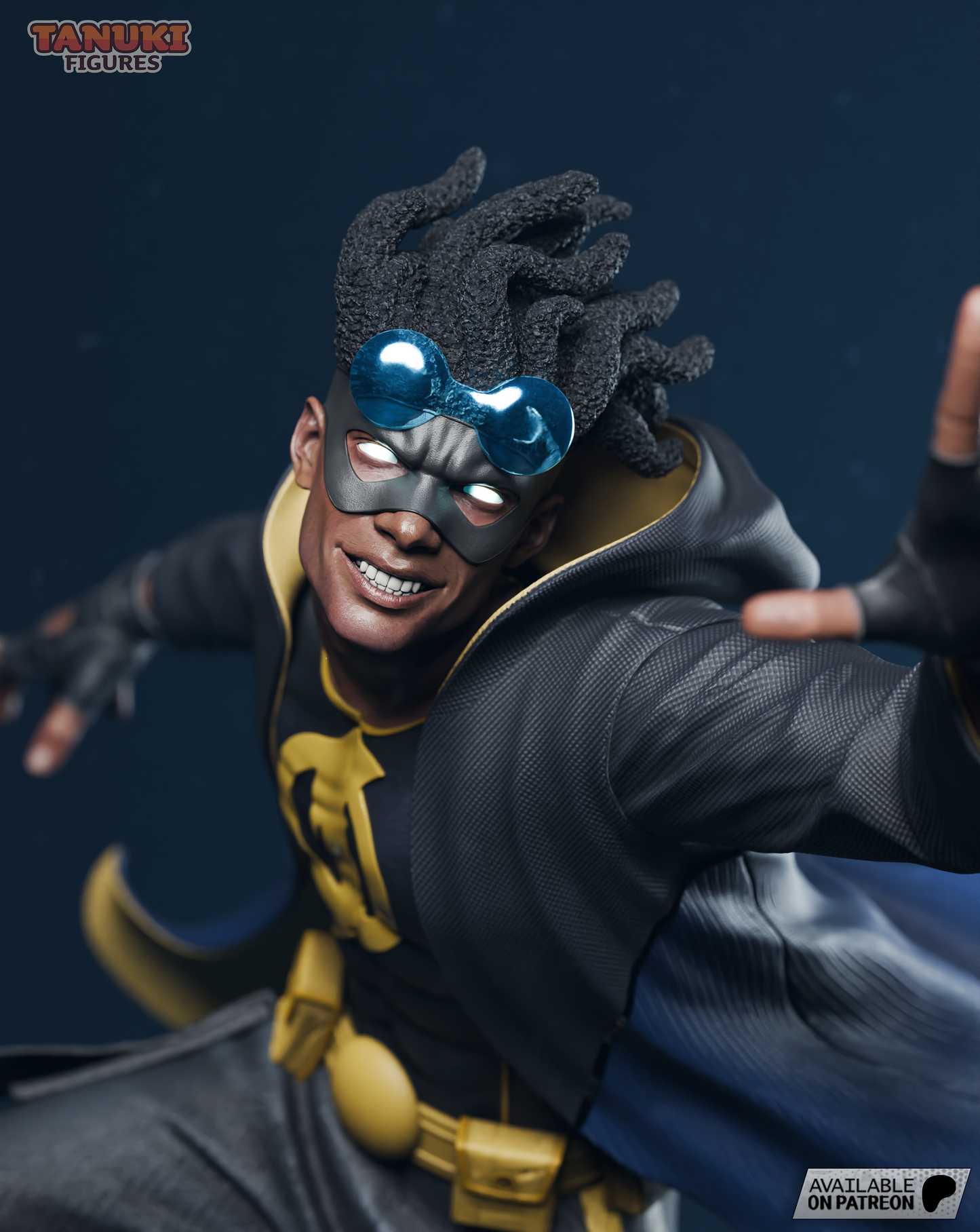 static shock BUST non peint