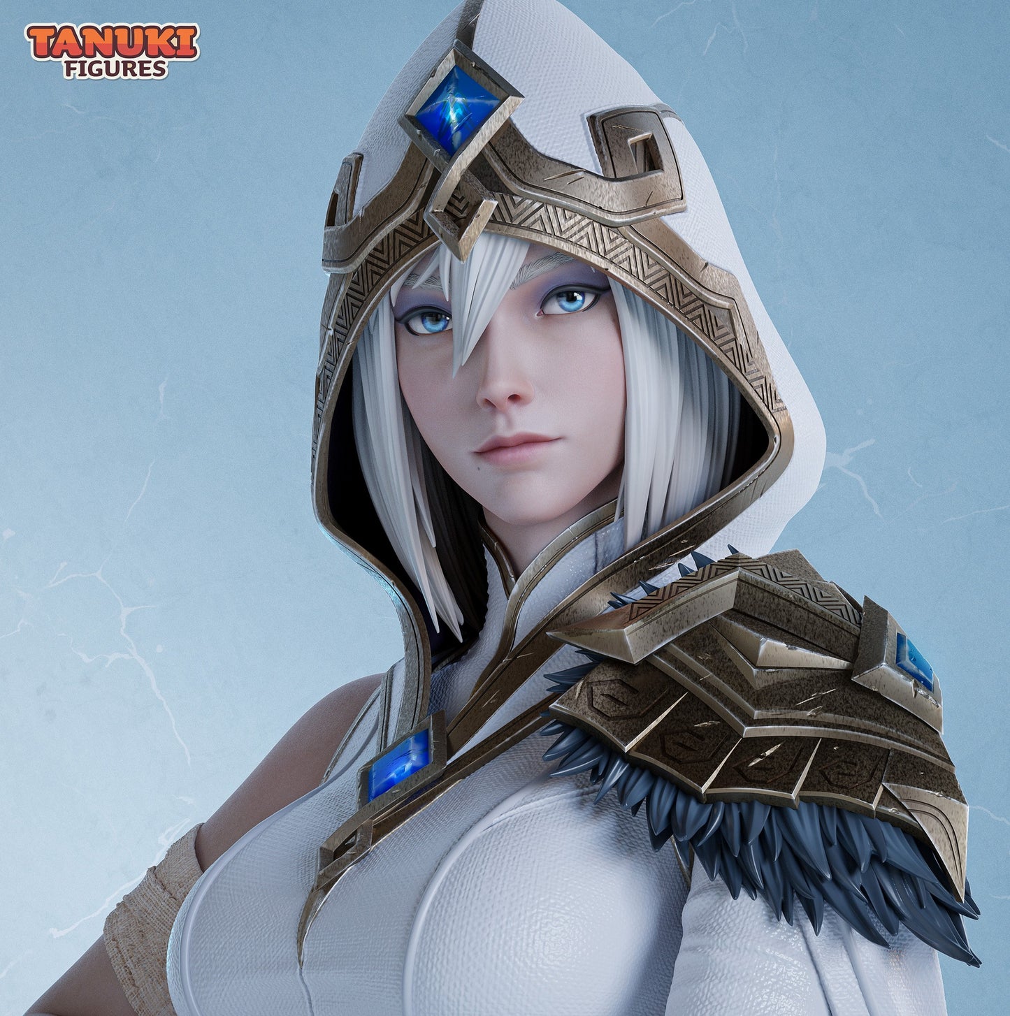 Ashe buste non peint