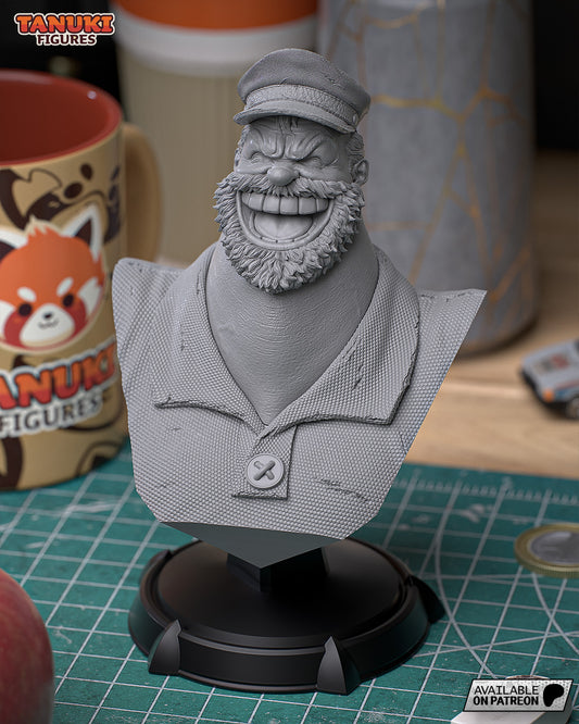 Bluto buste non peint