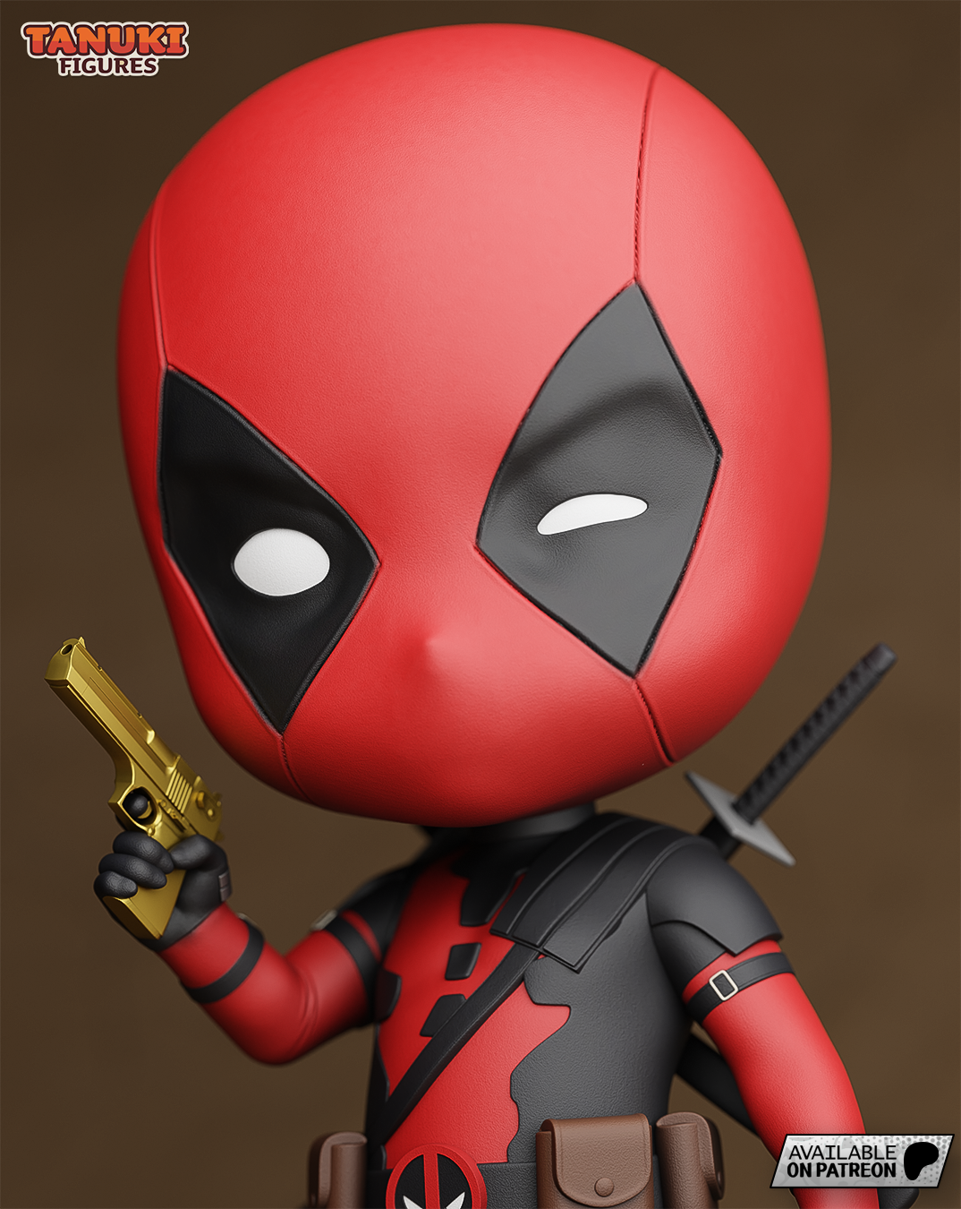 Deadpool chibi non peint