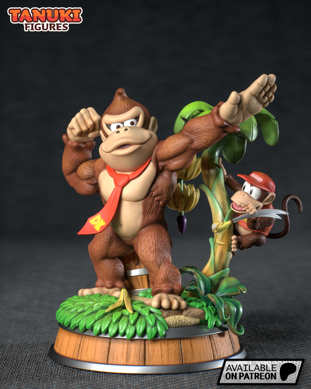 Donkey Kong Diorama non peint