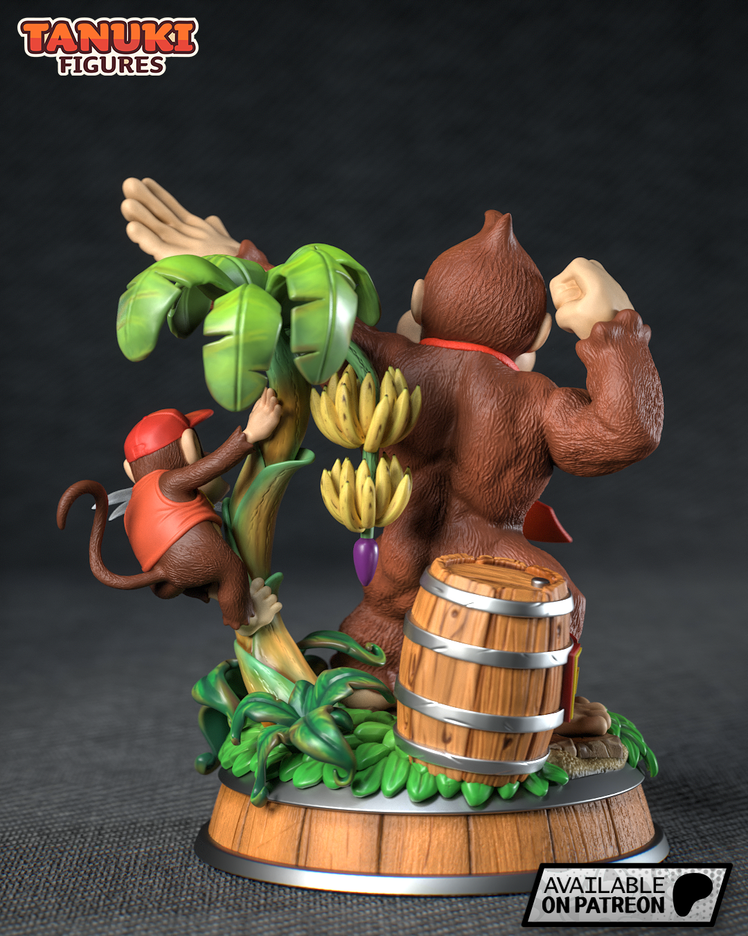 Donkey Kong Diorama non peint