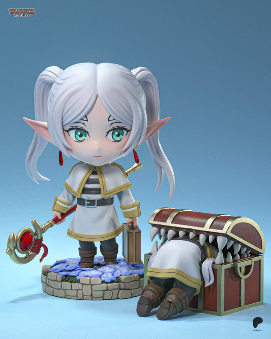 Frieren et Frieren Mimic Chibi non peint