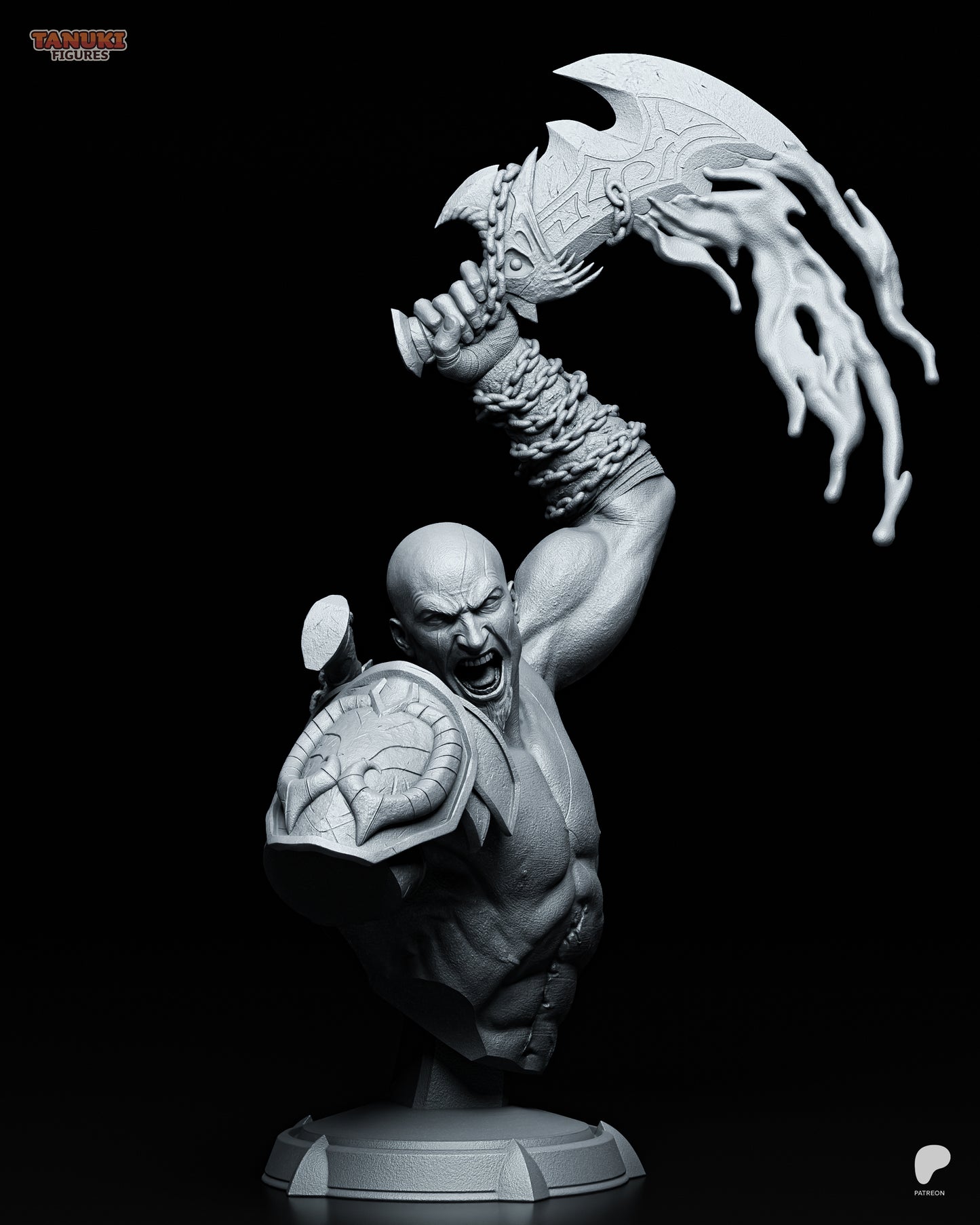 Kratos buste non peint