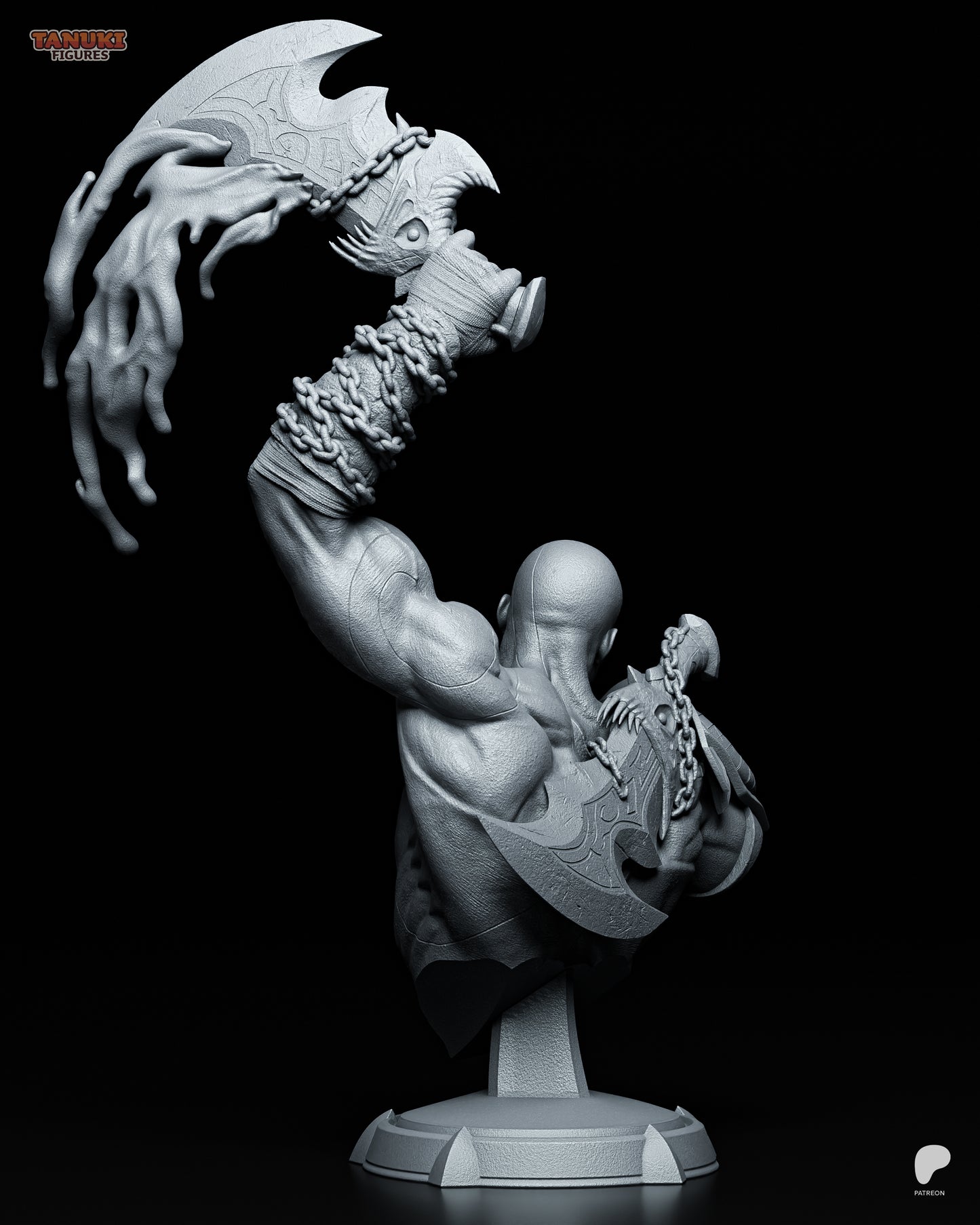 Kratos buste non peint