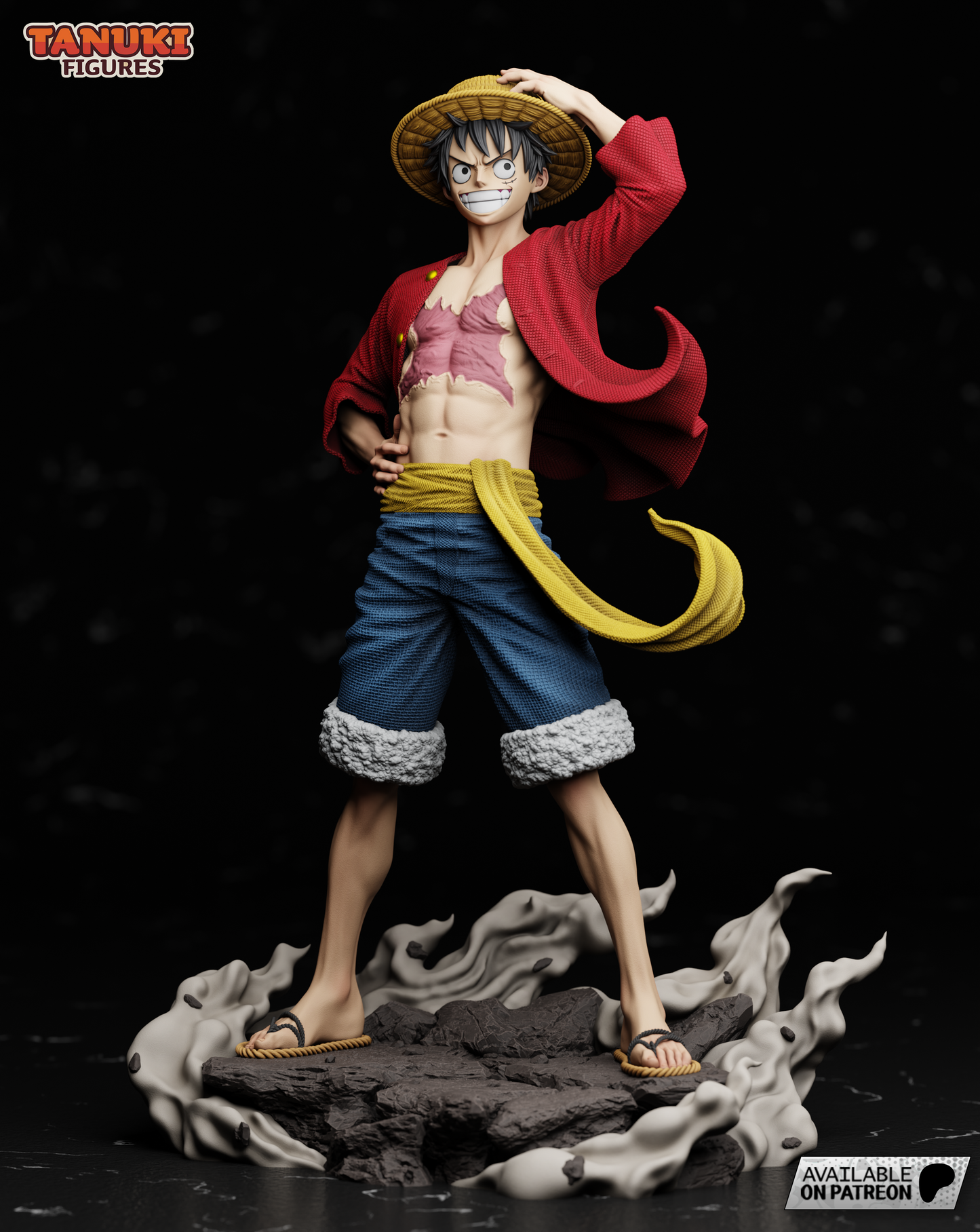 Luffy fullsize non peint