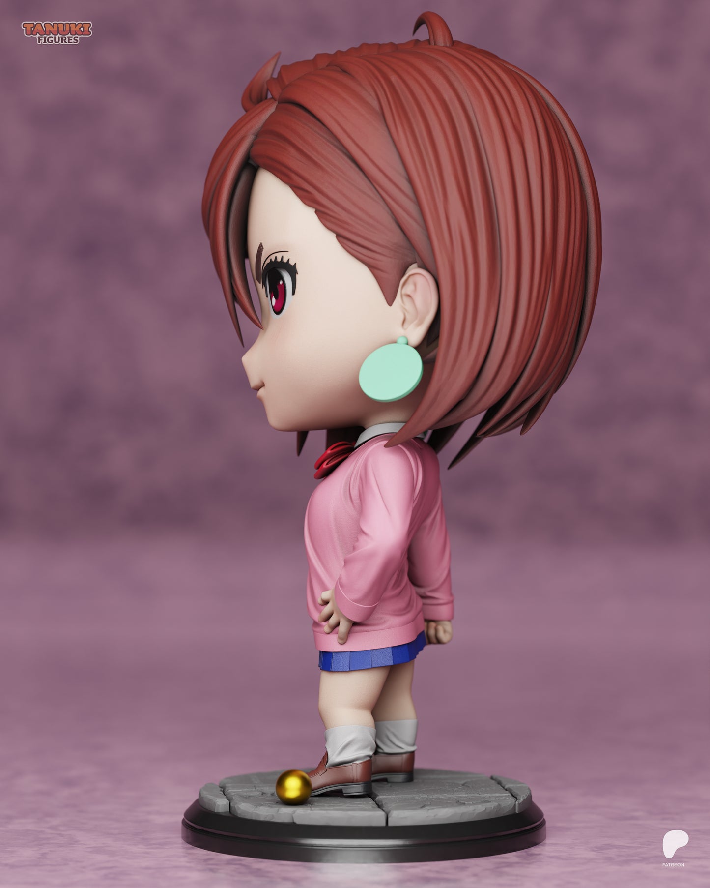 Momo Dandadan Chibi non peint