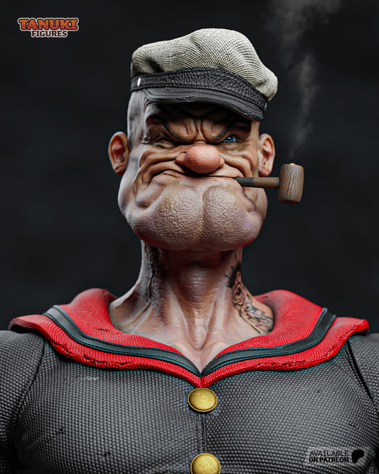 Popeye BUST non peint