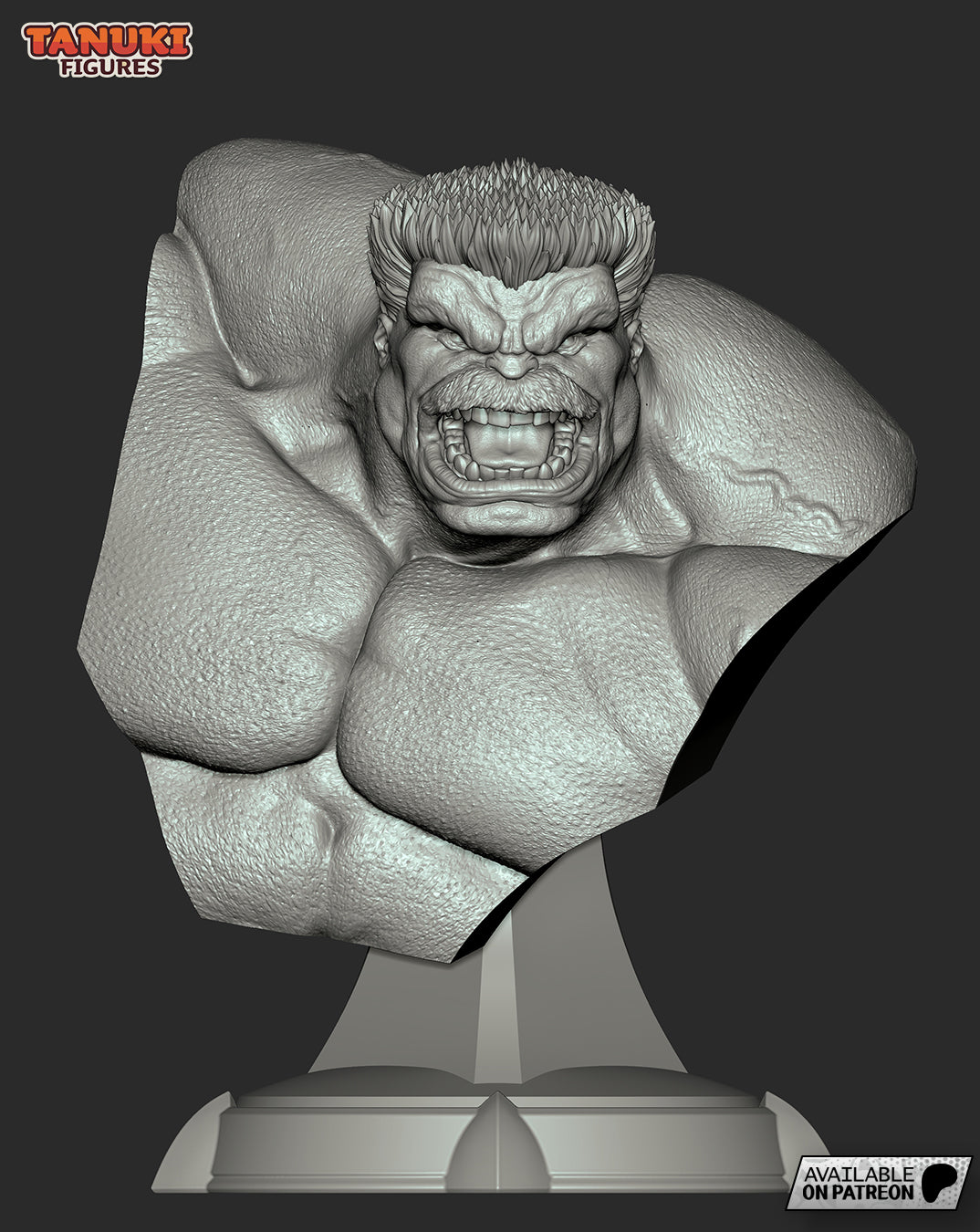Red Hulk BUST non peint