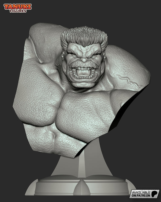 Red Hulk BUST non peint
