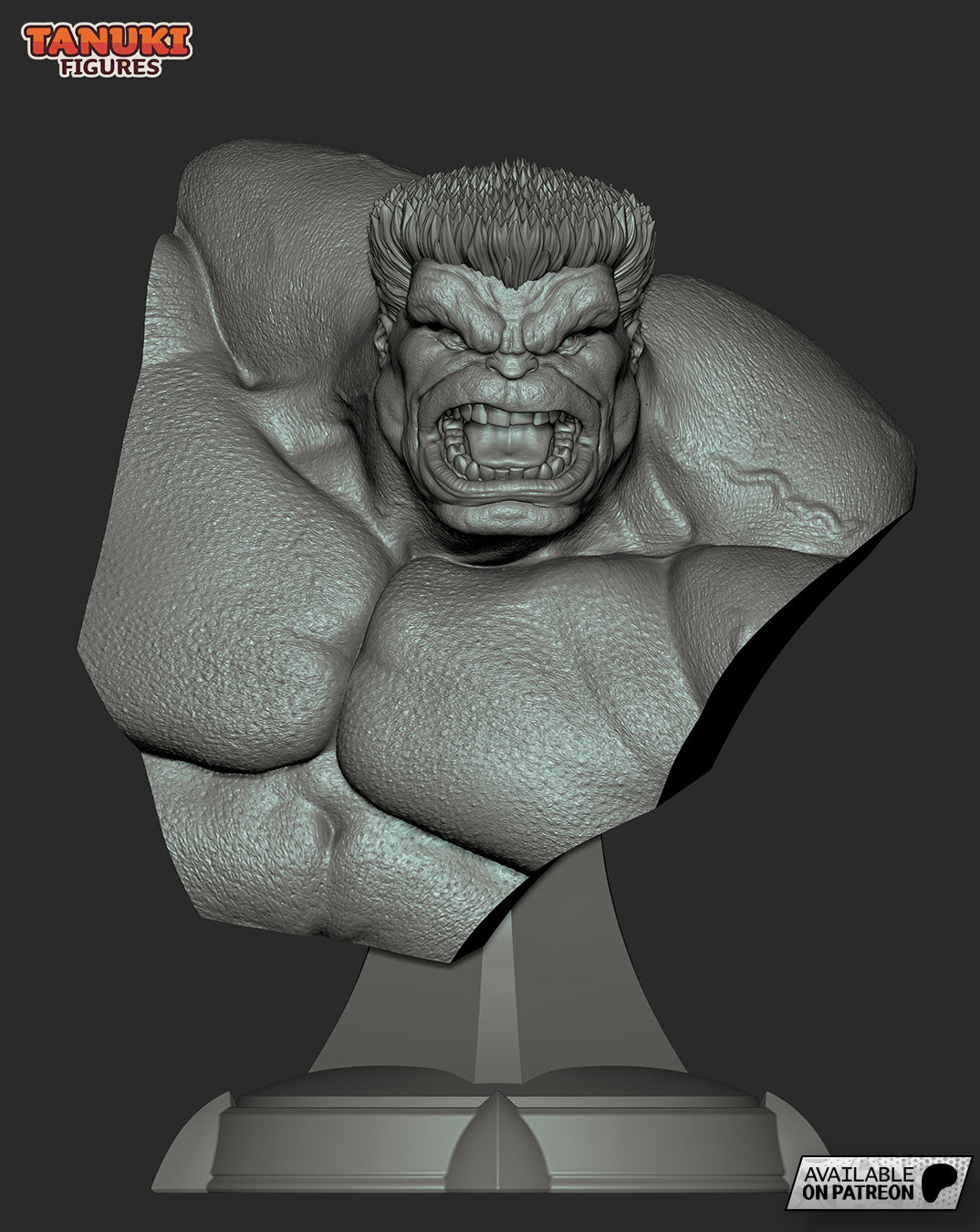 Red Hulk BUST non peint