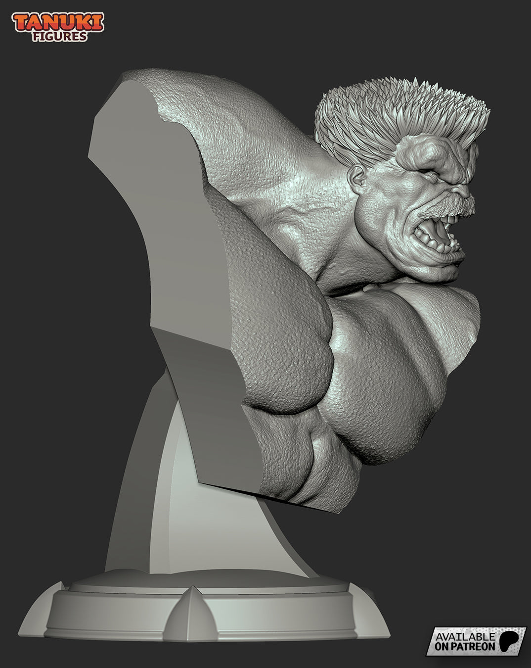 Red Hulk BUST non peint