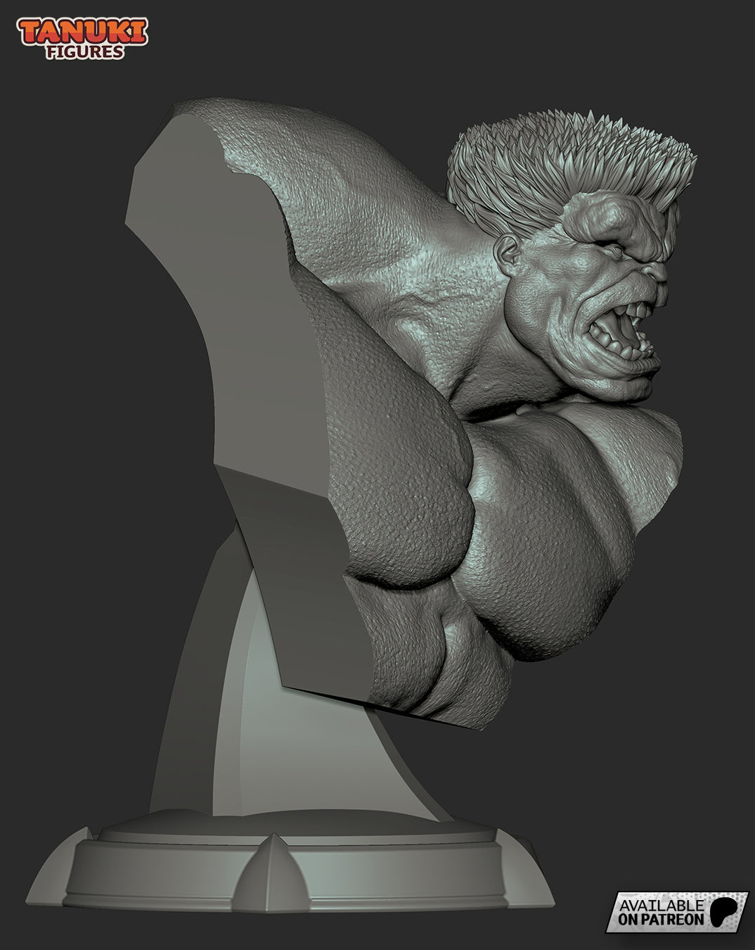 Red Hulk BUST non peint