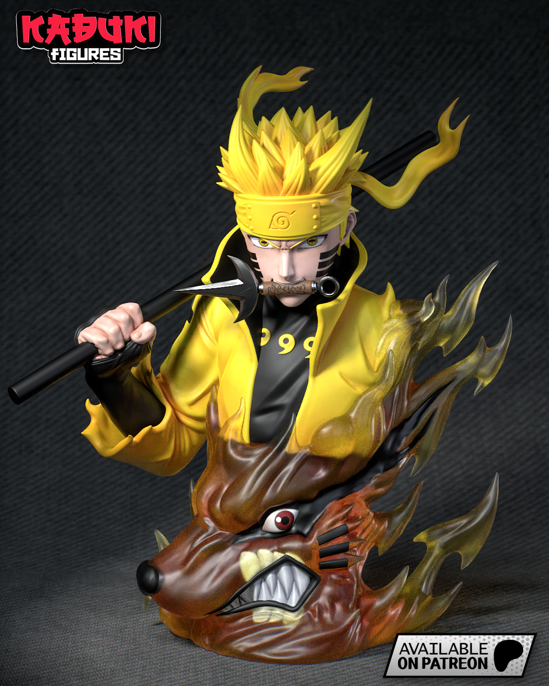 naruto buste non peint