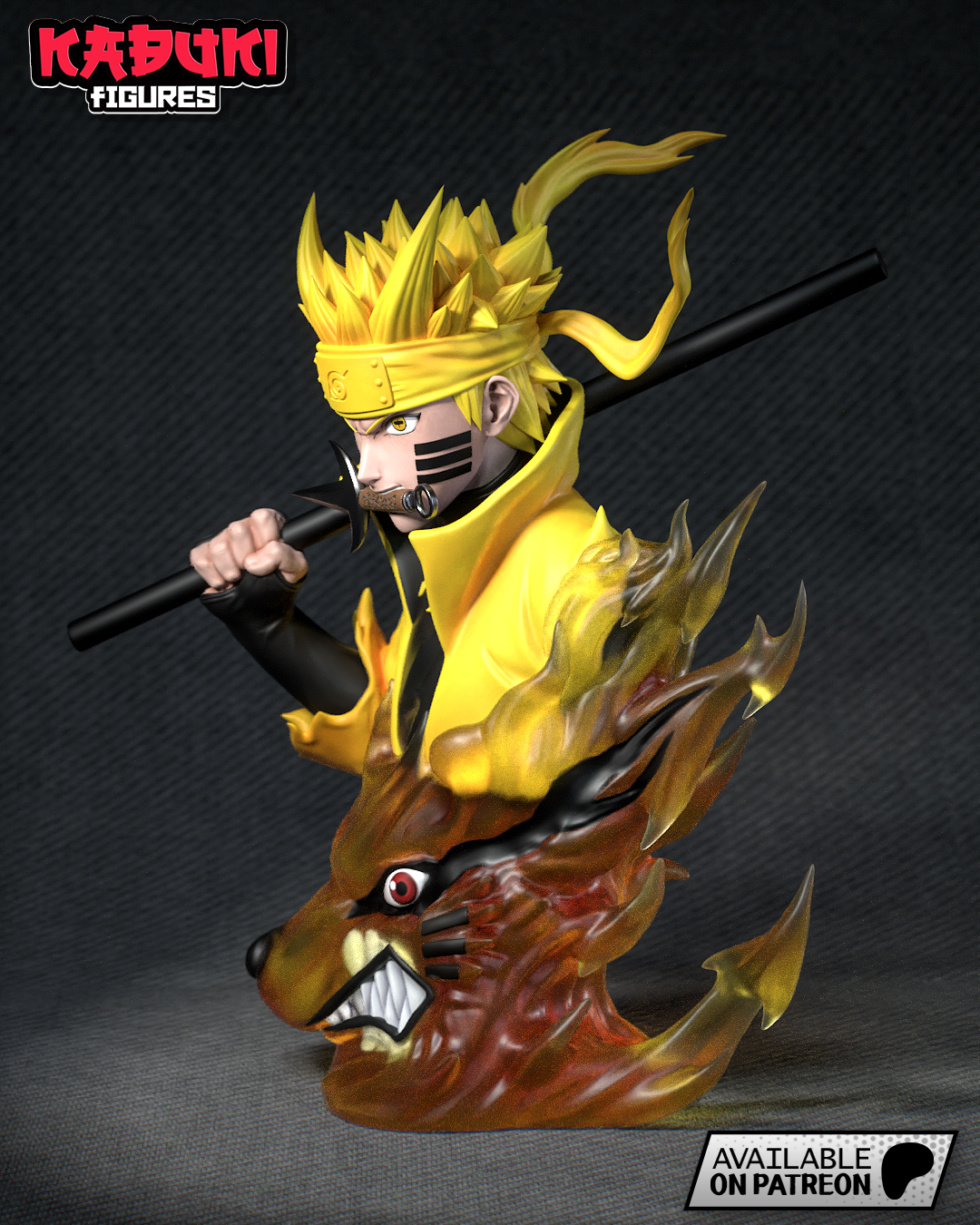 naruto buste non peint