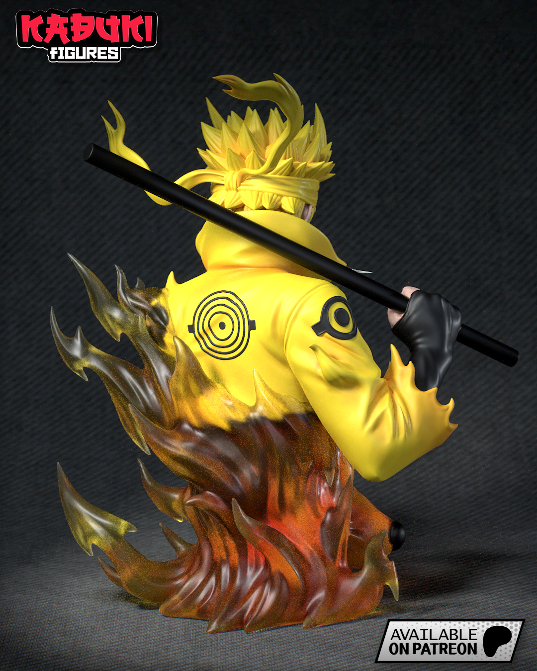 naruto buste non peint